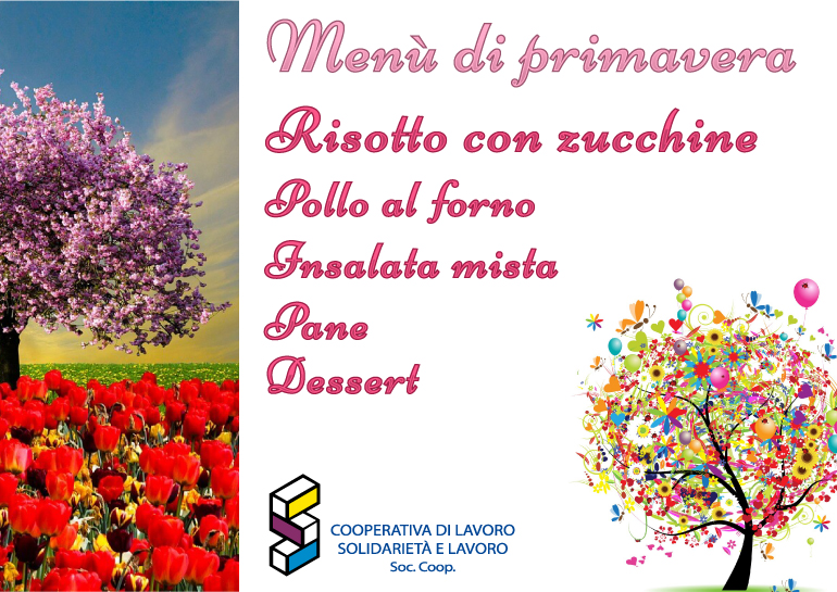 Menù speciale di primavera